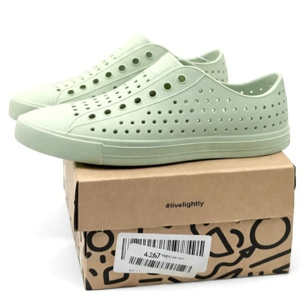 Native Jefferson Bloom Unisex Slip-On Water Shoes Green Tea  W6 M8 Lightweight